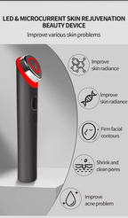 Booster Pro LED Facial Light Therapy 7 Colors Eye Beauty Wand Red Light Eye Massager For Skincare & Blue Rejuvenation Tool