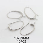 (1941) 20MM 24K Gold Color Plated Carved Earring Hook Jewerly Making Diy Jewelry Findings Accessories