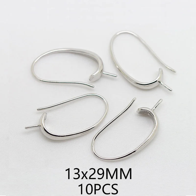 (1941) 20MM 24K Gold Color Plated Carved Earring Hook Jewerly Making Diy Jewelry Findings Accessories