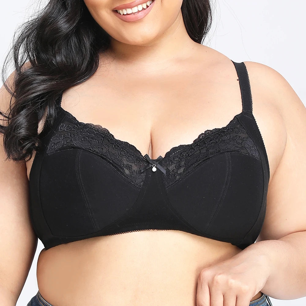 Sexy Bras For Women Lingerie BH Tops Support Bralette Wireless Plus Size Brassiere 40-48 G H Cup