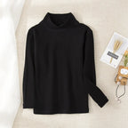 Children Half High Collar German Velvet Base Shirt  Autumn Winter Inner Wear Top Kid's Clothing Warmth Long Sleeves T-shirt