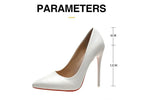 2025 Fashion High Heels 35-45 Plus Size Women Shoes 12cm Thin Stiletto Banquet Wedding Shoes Sexy Pointed Toe Ladies Party Shoes