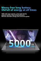 Windows 11 15.6" Ultra Slim Portable Laptop intel Core  i9-9900U 16GB RAM 1TB 2TB SSD Fingerprint Office Gaming Laptop PC