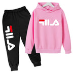 2025 Spring and Autumn Children's Boys and Girls Casual Sports Top + Pants 2-piece Girl Suit 3-14 Years Old Outdoor Jogging Suit