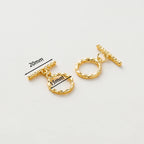 2-6Sets 14K/18K Gold Plated Brass OT Clasp Toggle Clasps Connector for DIY Bracelet Necklace Jewelry Making Findings Accessories