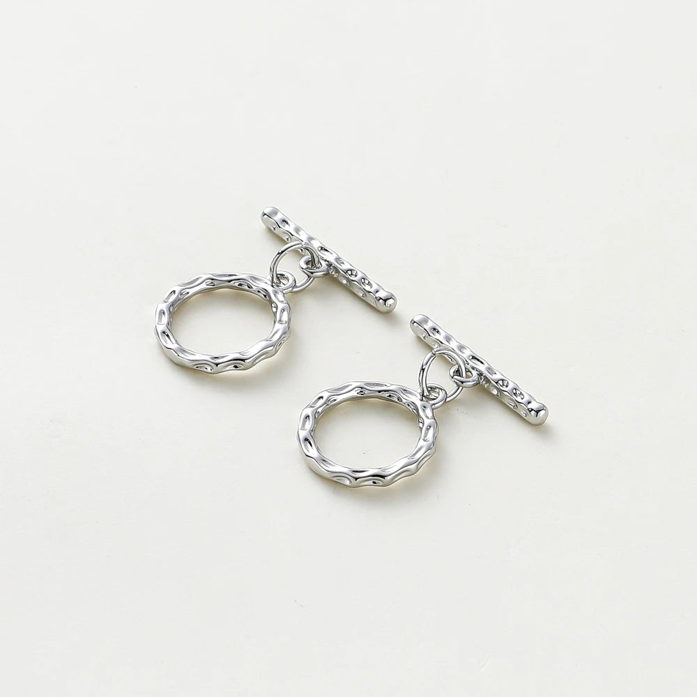 2-6Sets 14K/18K Gold Plated Brass OT Clasp Toggle Clasps Connector for DIY Bracelet Necklace Jewelry Making Findings Accessories