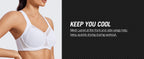 High Impact Sports Bras for Women High Support Unlined Underwire Racerback No Uniboob Workout Bra