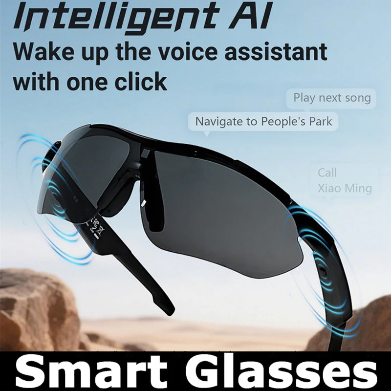 Smart Bluetooth Glasses Listening To Music Phone Calling Cycling Sport Headphone UV Protection intelligence Sunglasses Men Women