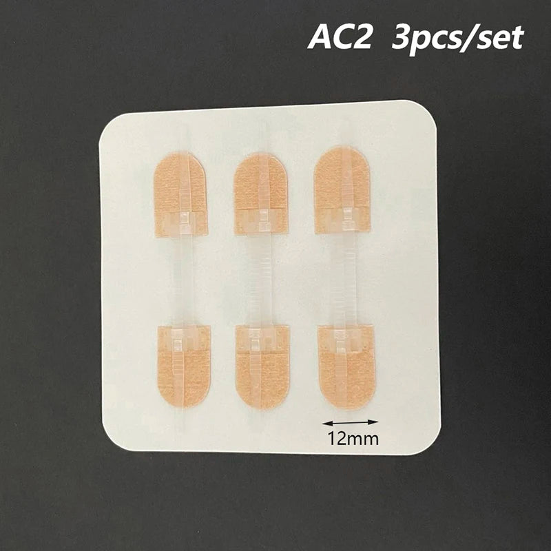 3PC/set Portable Zipper Tie Wound Closure Patch Hemostatic Patch Wound Fast Suture Zipper Band-Aid Outdoor  Safety Survival