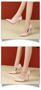 2025 Fashion High Heels 35-45 Plus Size Women Shoes 12cm Thin Stiletto Banquet Wedding Shoes Sexy Pointed Toe Ladies Party Shoes