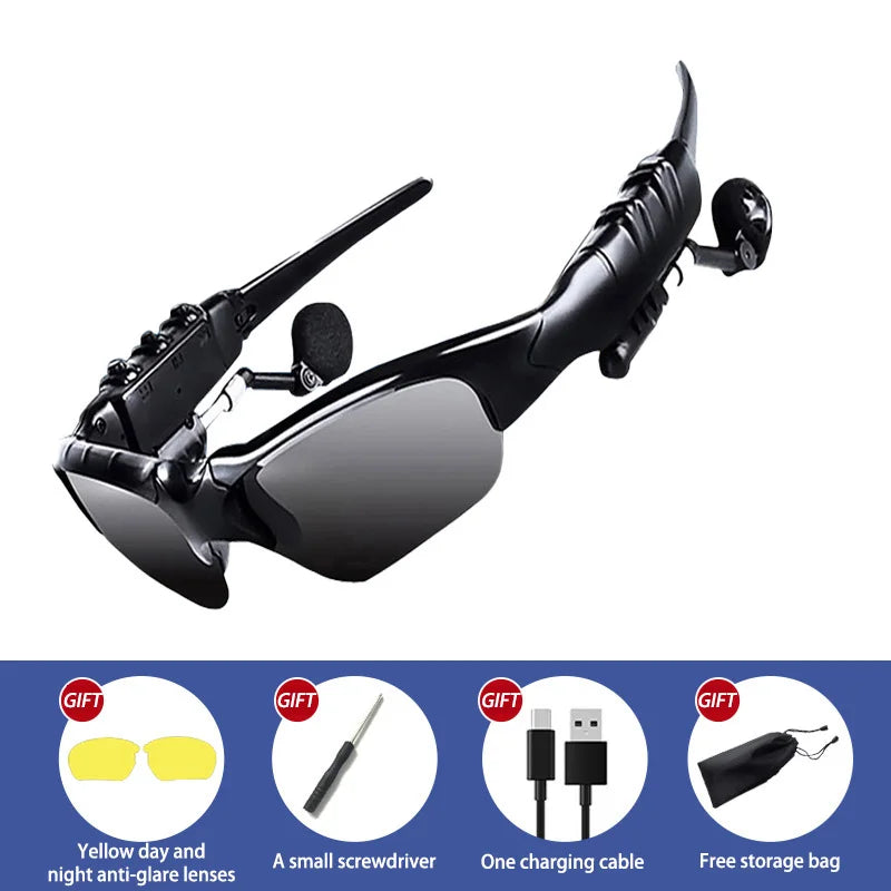 2026 Smart Sunglasses Photo Sense Camera Bluetooth Music Call Intelligent Recording Waterproof Glasses Outdoor Sports Cycling