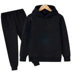 Autumn and Winter Children's Fashion Sports Hoodie+Pants Set for Boys and Girls Aged 4-14, Casual and Comfortable 2-piece Set