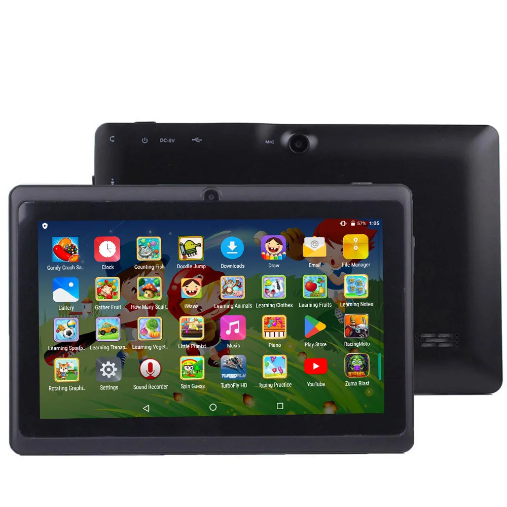 BDF-Q8 New 7 Inch Tablets Android 13, 4GB RAM 64GB ROM, 1TB Expand, WiFi, 4000mAh Battery,Dual Camera, Google Learning Tablet PC