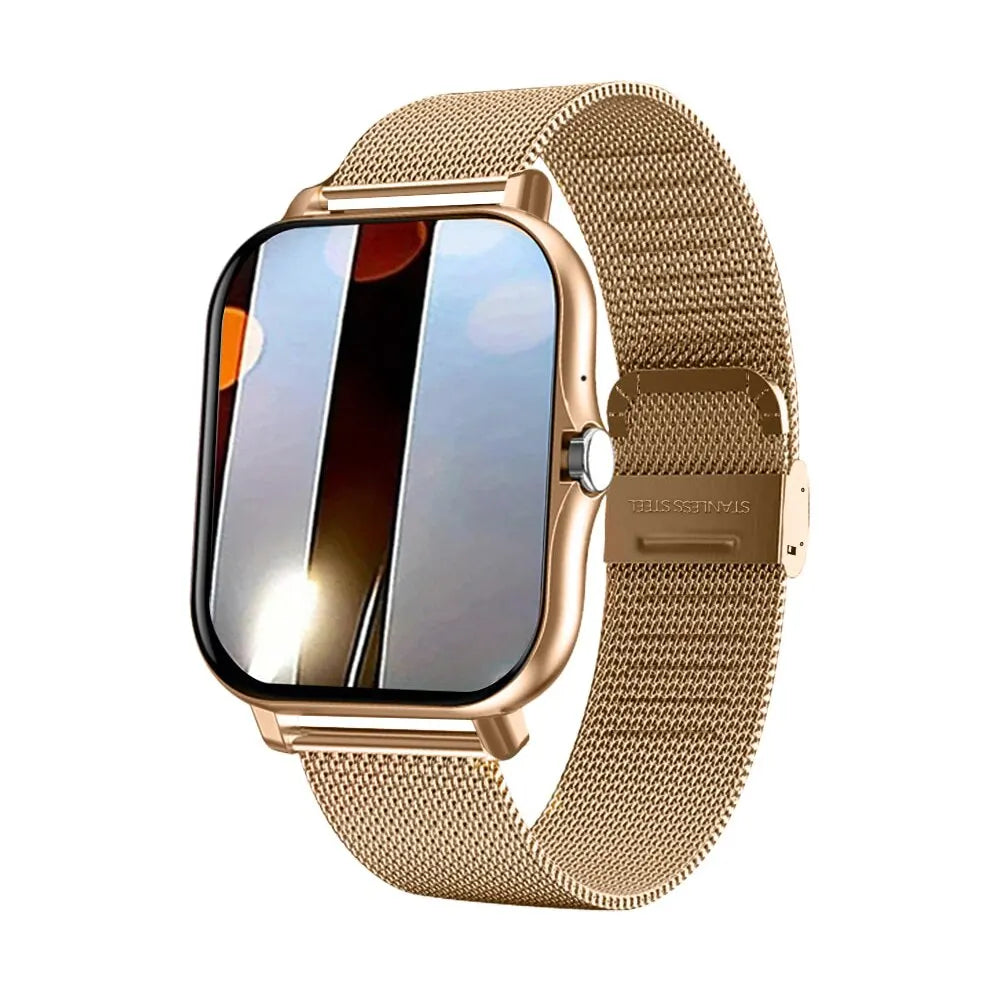 Smart watch for android phone.1.44 inch color screen full touch bluetooth call smart watch magnetic charging