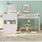 -For Modern  Wood Storage Children Three Bunk Bed Triple Bunk Bed for Kids Bedroom Furniture Muebles De Dormitorio Bedroom Set&