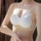 Plus Size Super Gather Push Up Bras Women Soft Support Seamless Underwear Female Full Cup Lift-Up Bras Wireless Soft Sleepwear