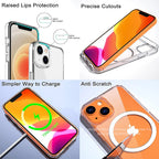 Magnetic Stand Phone Case for iPhone 17 16 15 14 Pro Max Plus 12 13 Mini 11 Mobile Cases with Kickstand Shockproof  Back Cover