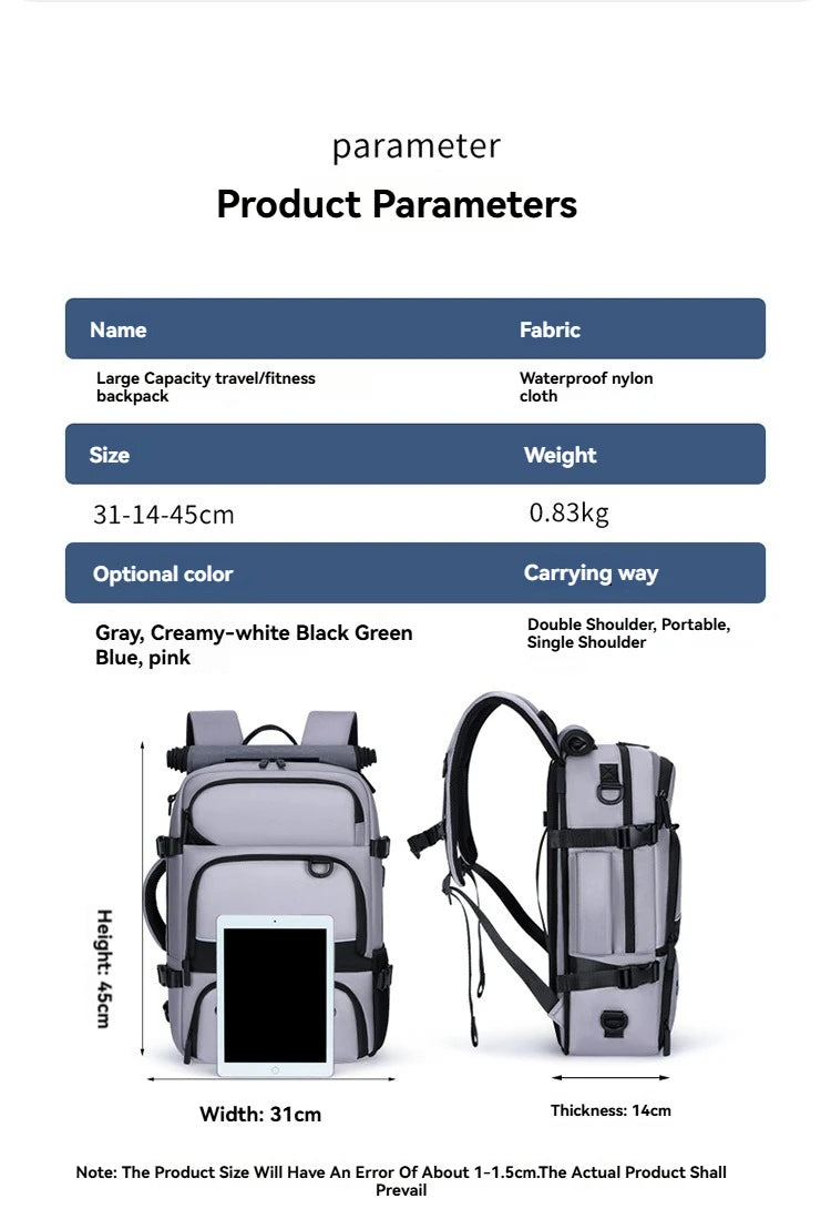 Laptop Backpack For 13.3 14 15.6 17.3 Inch Notebooks Case Men Women Teenagers Computer Waterproof Travel Large Capacity Backpack