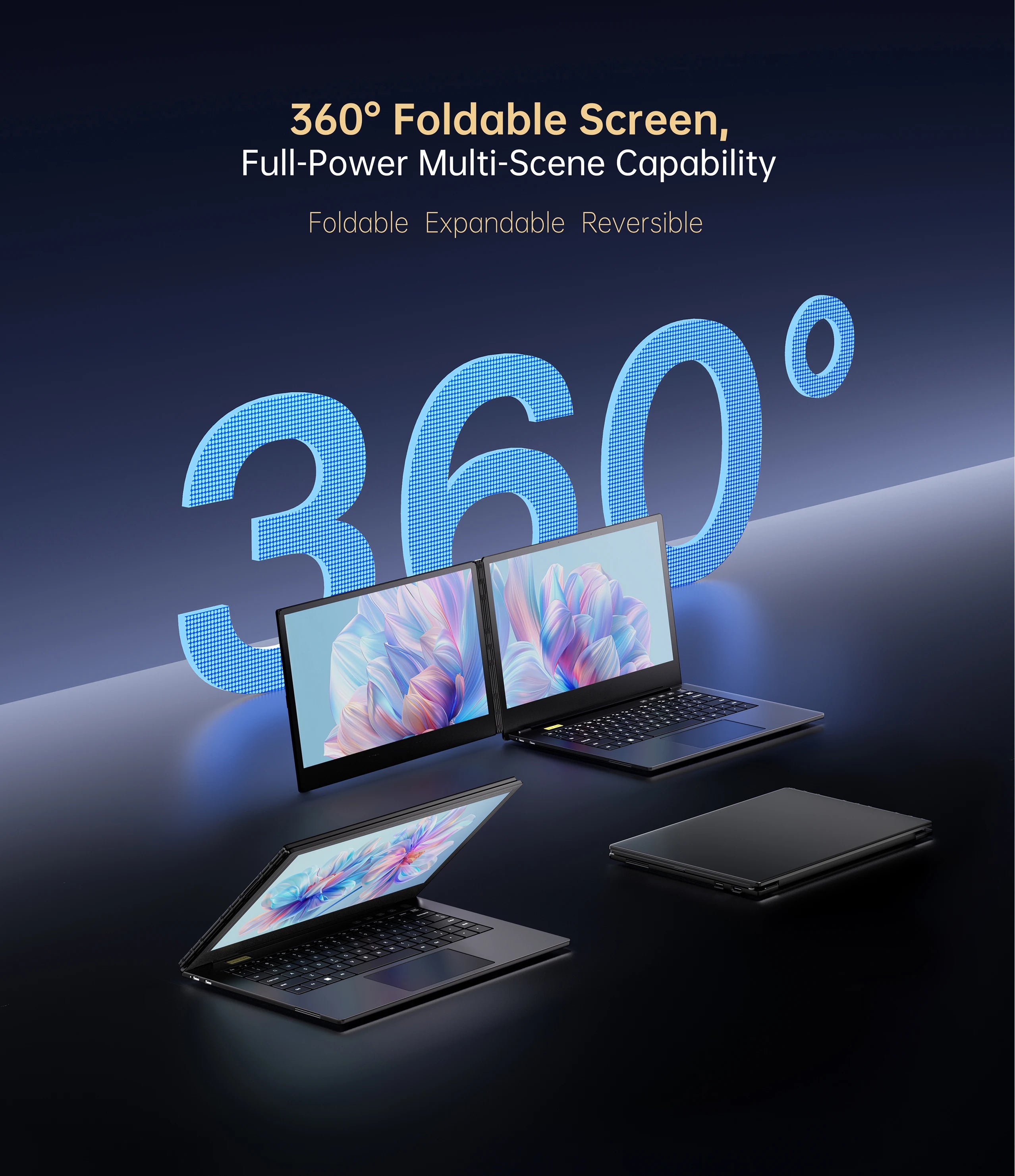 Portable 14inch IPS Dual Screen Laptop Intel Core I7 1255U 1920*1080 Computer 16GB DDR4 1TB SSD WIFI6 BT5.2 windows 11 Notebook