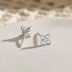 14K Gold/Silver Plated Flower Bracelets for Women Cubic Zirconia Four Clover Leaf Charm Dainty Bracelets Shiny Jewelry Gifts