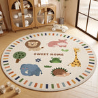 Children's Room Living Room Bedroom Bedside Carpet Round Room Maintenance Free Carpets Sound Insulation Anti Slip Cartoon Rug