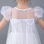 Elsa Dress Kids Girl Formal Princess Long Dress Summer Halloween Party Costumes Children's Frozen 2 Clothes for 3-12 Years Old