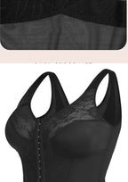 Push Up Bras with Non-adjusted Straps Women Long Tank Top Bra Front Closure Support Bras in Plus Size