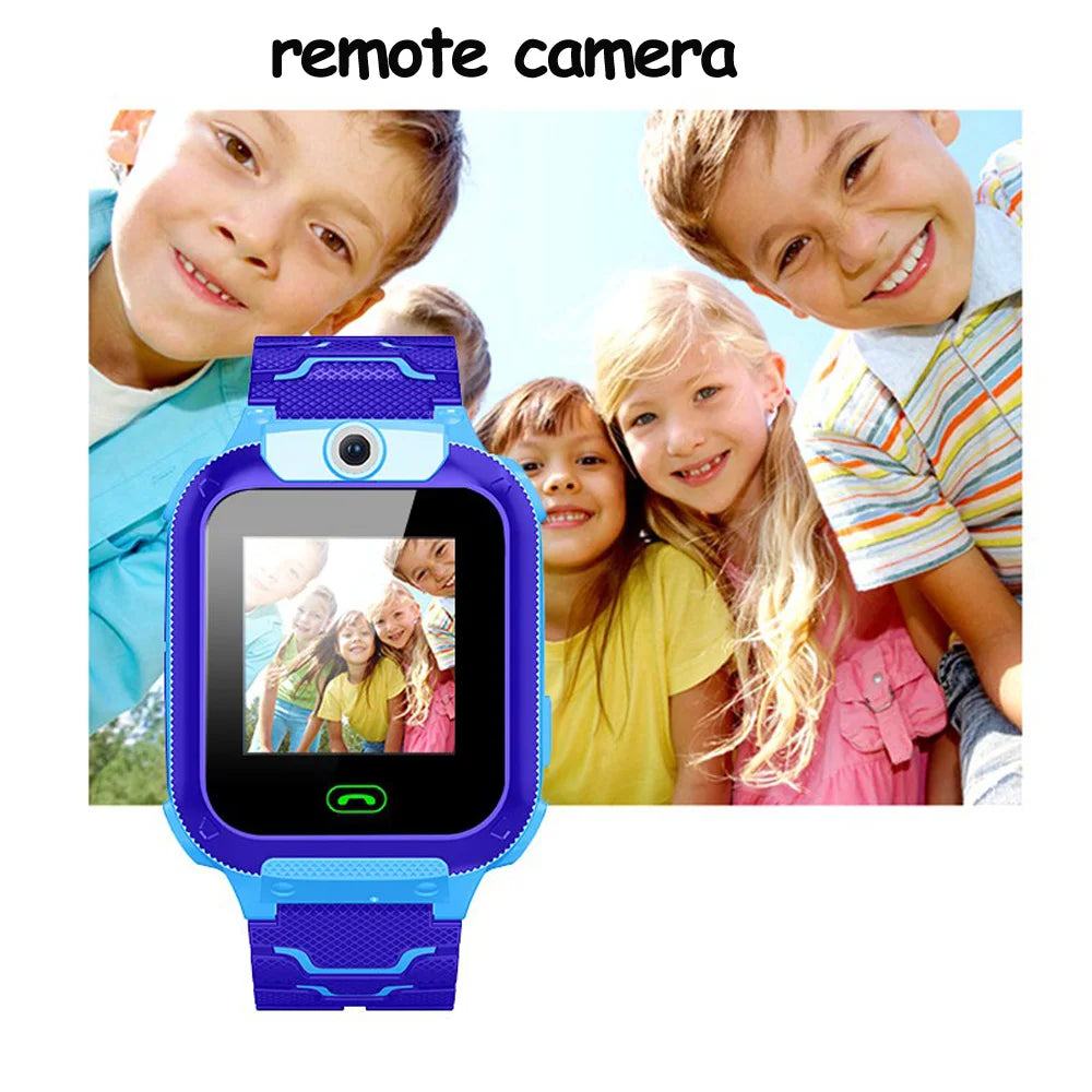 Kids Smart Phone Watch 2G SOS Call Back LBS Location With Math Game 12 Languages Voice Chat Children Waterproof Alarm Clock Toys