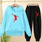 Children's Sportswear,playing Clothes, Hooded Sweatshirts and Long Pants Are Suitable for Boys and Girls Aged3to13.Charming Sets
