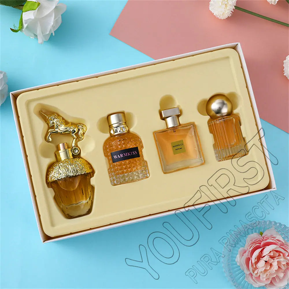 Gift Box 4Pcs Set Perfume Women 135ml Profumo Donna Lasting Fragrance Club De Nuit Perfumes De Mujer Floral Fruity Scent Spray