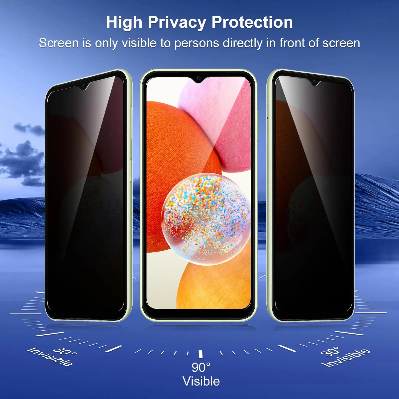 Anti Spy Screen Protector For Samsung Galaxy A14 4G 5G Privacy Tempered Glass 9H Anti Peep Scratch SELECTION High Aluminum