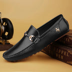 Men's Leather Shoes Drving Shoes Soft Comfortable Slip on Office Man Formal Shoes Wedding Party Casual Shoe Breath Lazy Loafers