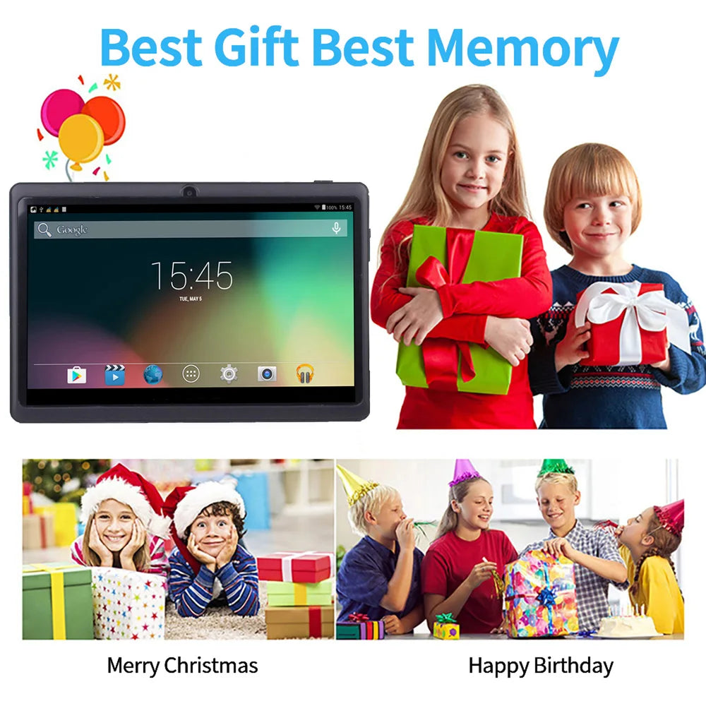 BDF-Q8 New 7 Inch Tablets Android 13, 4GB RAM 64GB ROM, 1TB Expand, WiFi, 4000mAh Battery,Dual Camera, Google Learning Tablet PC