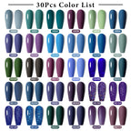 Mtssii 20/40/60Pcs Nail Gel Polish Set Kit Nude Pink Glitter Nail Art UV Gel Manicure Set Vernis Semi Permanent Base Top Coat