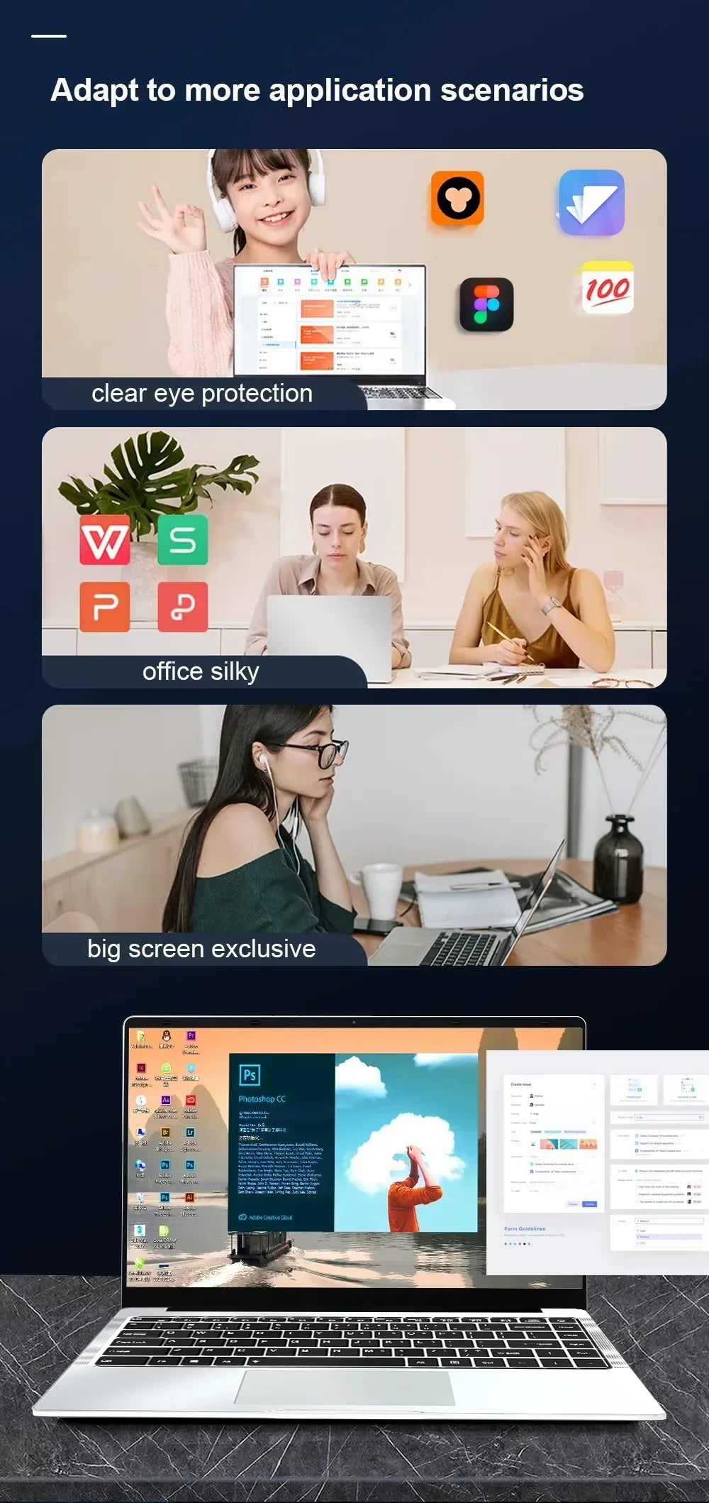 2026 Office Laptop Windows 11 intel core i7 8650U intel Atom x7 A3950 14.1 inch Notebook Computer PC 1920*1080P 12GB RAM 2TB SSD