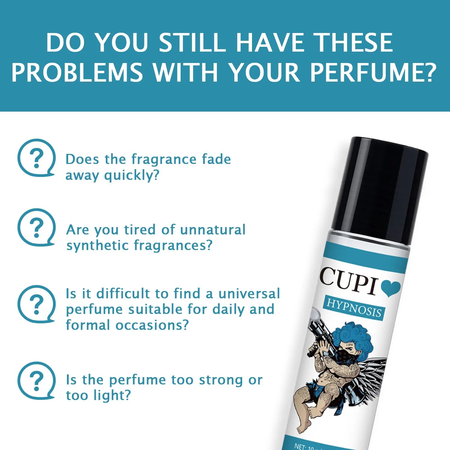 10ML Cupids Roll-on Perfume Original Pheromone Cologne for Men Eau de Parfum Long Lasting Fragrance Men's Perfumes Samples
