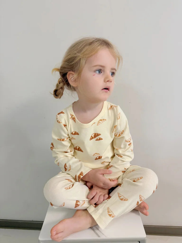 1-6T Toddler Kid Baby Boy Girl Clothes Set Cotton Infant Homewear Casual Top Pant Suit Childrens 2pcs Pajamas Set Outfit