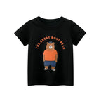 2-8T Toddler Kid Baby Boys Clothes Summer Cotton Top Infant Short Sleeve T Shirt Fashion Cute Tee Boys Tshrit Outfits