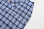 Baby Boy Clothes 0-5 Years Old Spring And Autumn Cotton Suit Boy Letter Plaid Hooded Shirt + Pants Baby Boy Two-Piece Suit