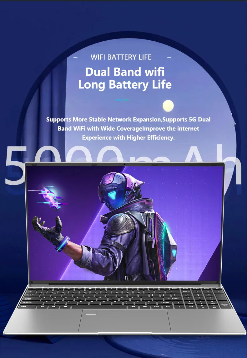 15.6' Intel Core I9 10980HK Windows 11 Pro Laptop Computer 32GB RAM 512GB 1TB 2TB SSD Portable Notebook PC Office Study Laptops
