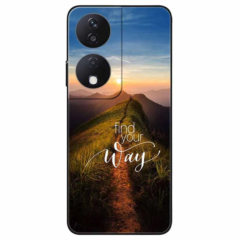 For Honor 90 Smart 5G Case 6.8'' Animal Painted Wolf Lion Silicon Phone Cover For Honor 90 Smart TPU Coques Protect Shell Capa