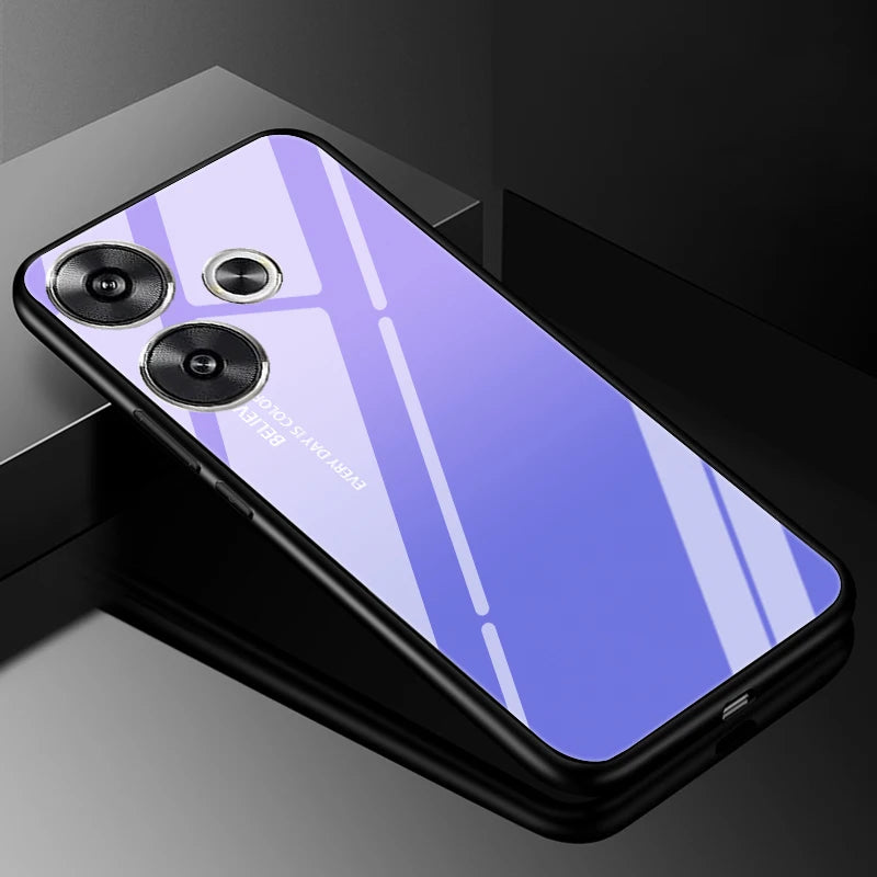 For Xiaomi Redmi 13 Case Cover Tempered Glass Cases for Xiaomi POCO M6 4G Redmi13 Redmi 13C 4G 5G Hard Back Bumper POCO C65
