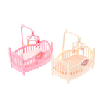 1:12 Dollhouse Miniature Mini Baby Bed Cradle Nursery Room Furniture Decoration Accessories Model Kids Toys Gift
