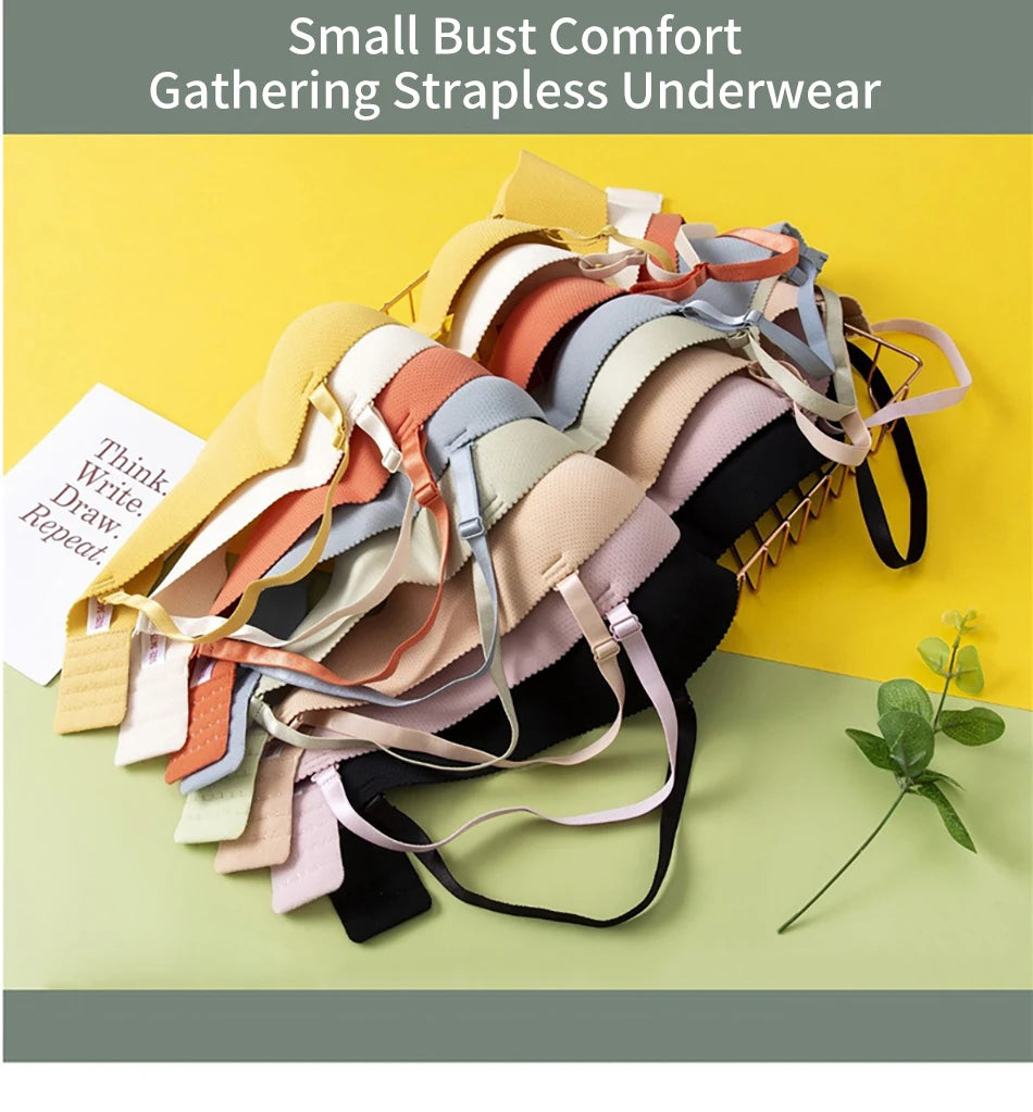 Sleek Supportive Design Children Girls Seamless Bras No Underwire Padded for Small Busts Comfort and Breathable for Active Wear