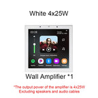 Smart Home Touch Screen 4inch WIFI Android11 bluetooths audio in Wall Amplifier Control Background Music Ceiling Speakers system