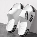 Big Size 48-49 Men Slippers Summer Flat Sole Home Slippers For Women Man Open Toe Trend Slides Couple Light Beach Shoes Sandals