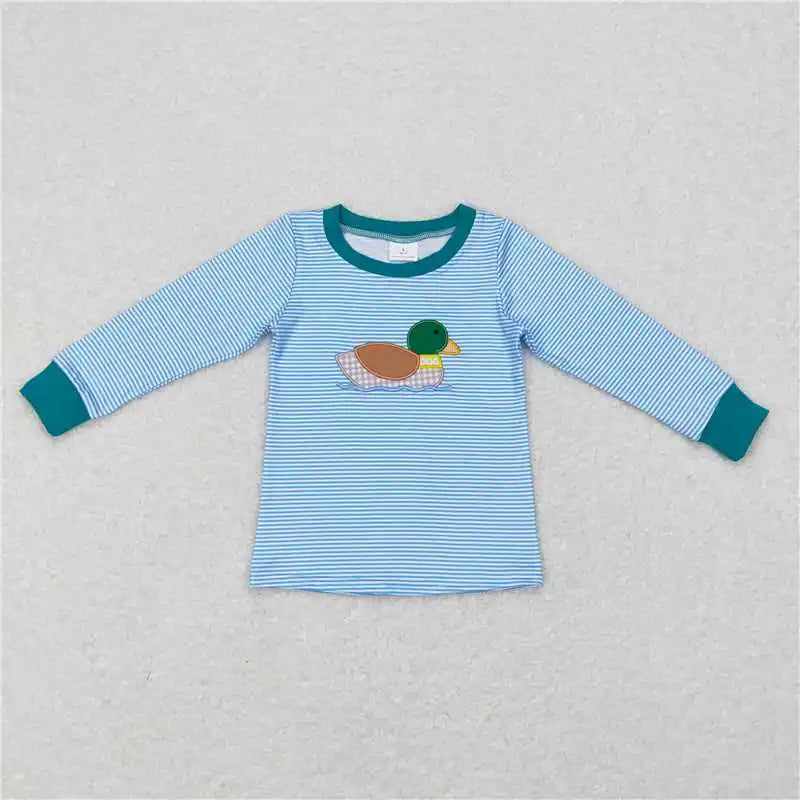 Wholesale Children Long Sleeves Mardi Gras Infant Kids Zipper Tee T-shirts Baby Boy Shirt Toddler Lapel Cotton Pullover Top