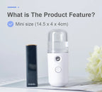 30ML Mini Facial Steamer Personal Nano Sprayer USB Nebulizer Humidifier Moisturizing Hydrating Women Beauty Skin Care Tool