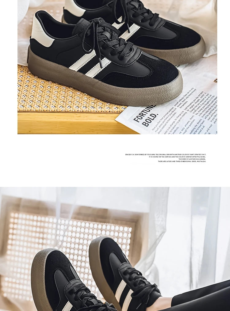 Men's Trendy Popular Leisure Shoes Versatile Soft Leather for Men Sneakers Man Low-top Wear-resistant Sports Walking Footwear