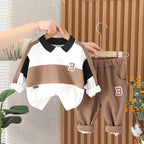Boys Clothes 2pcs/Sets Children's Letter Top and Pants Suit for 0-5Year old Boys Spring And Autumn Casual Set Fashion Outdoor